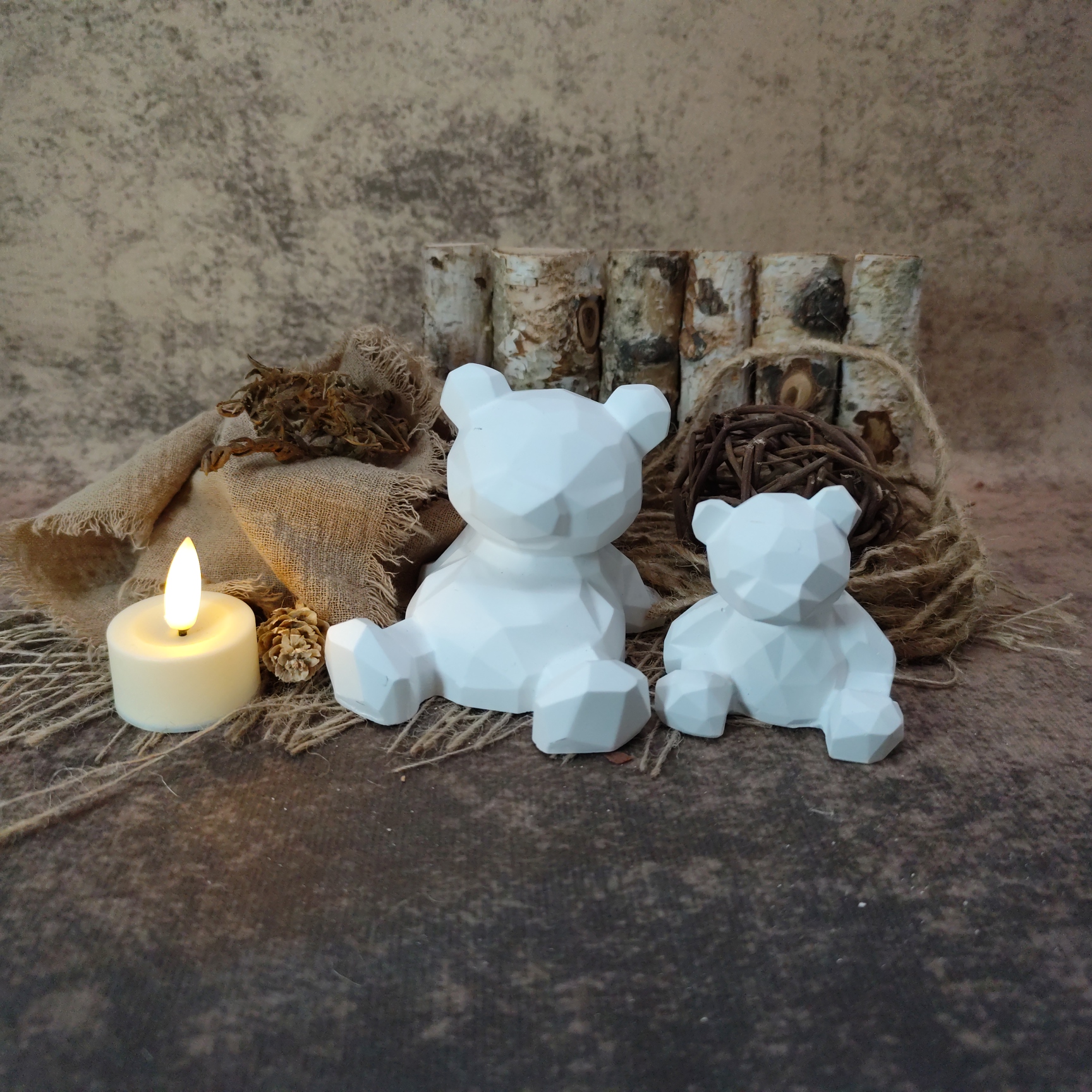 Beren geometrisch - 2 delig