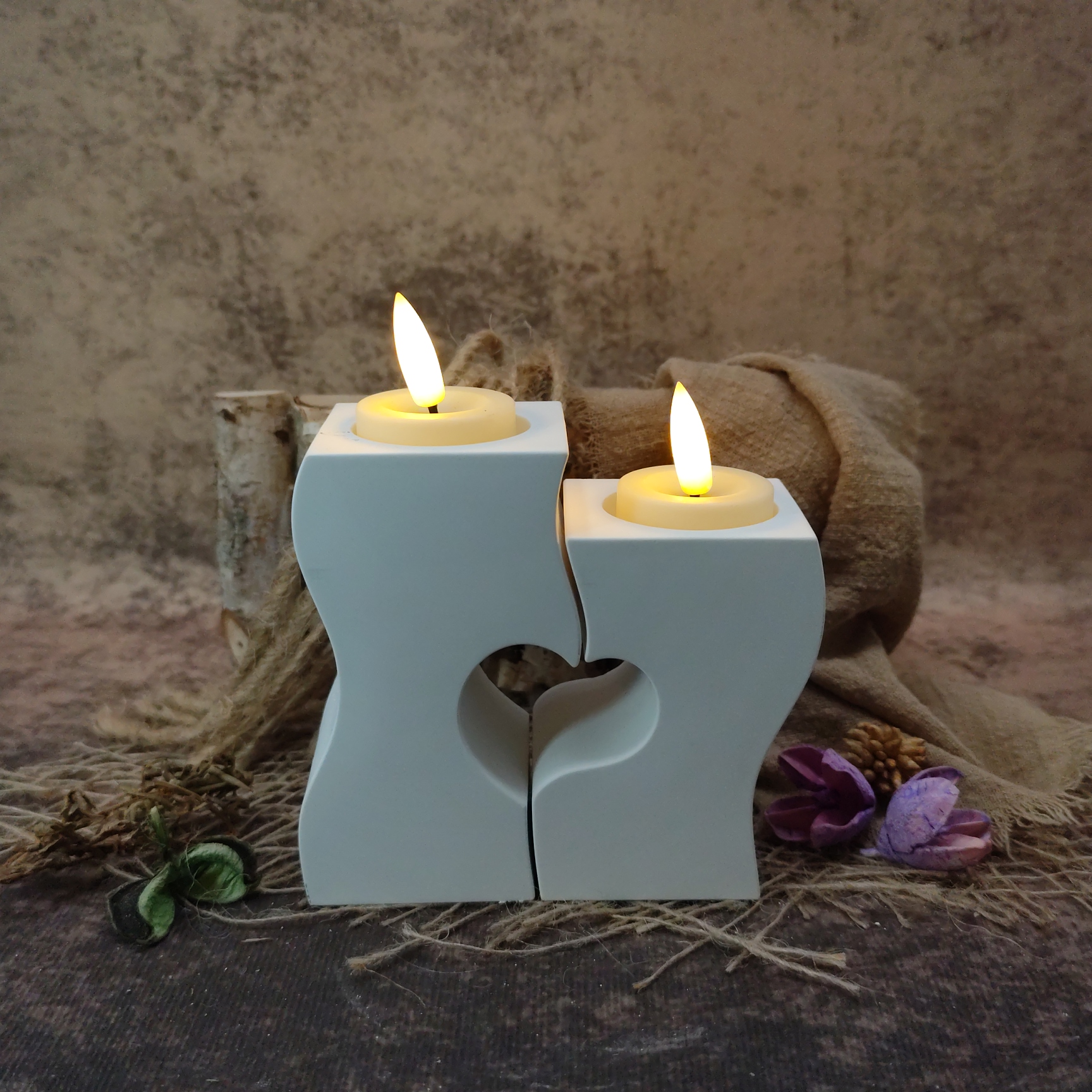 Theelichthouder Hart