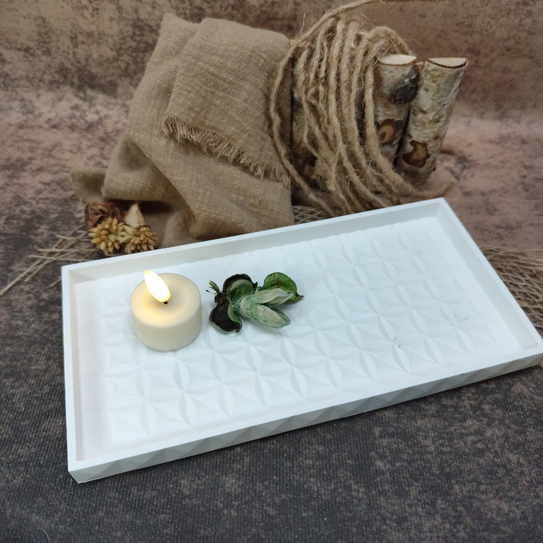 Schaal rechthoek met ruiteffect