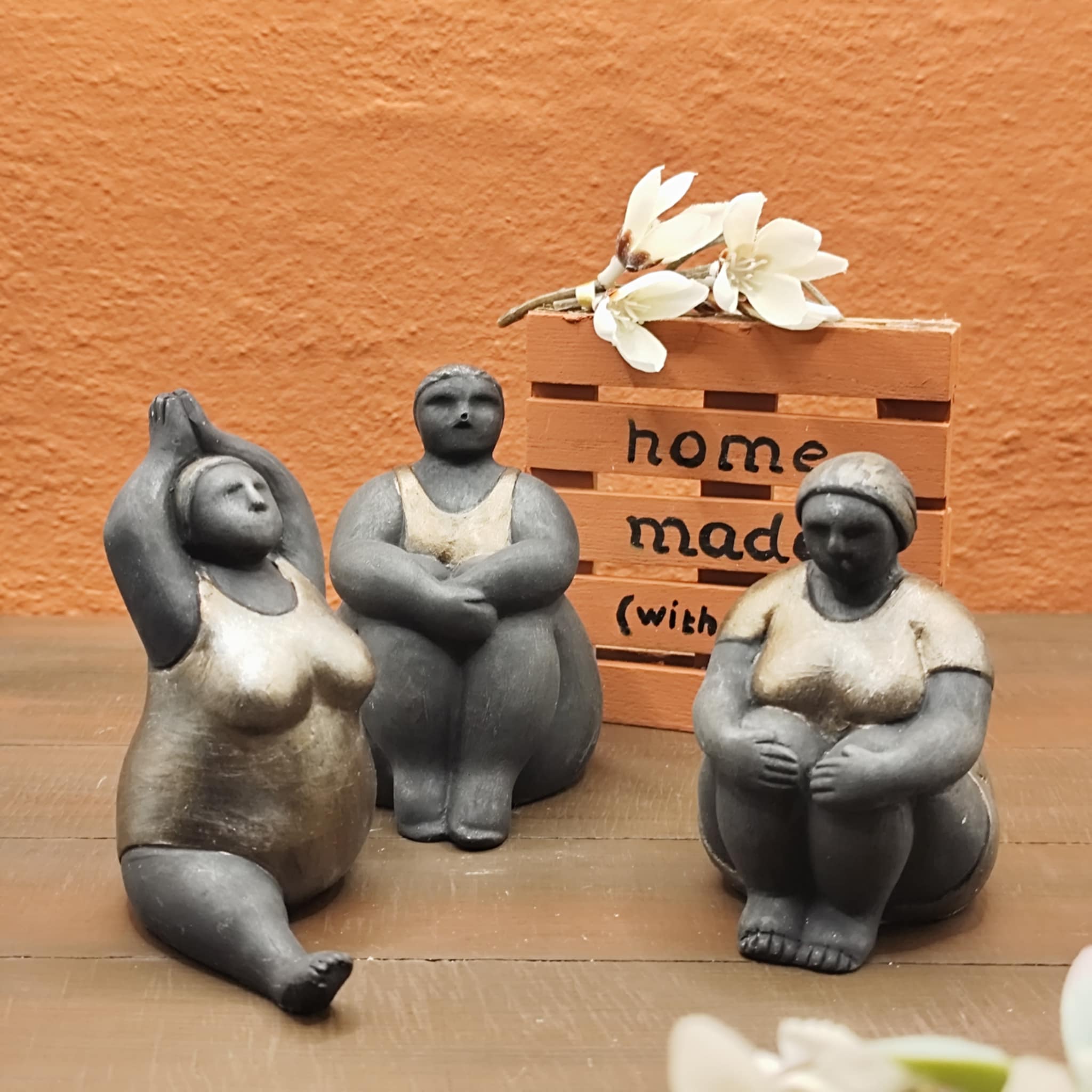 Dikke dames driedelig setje
