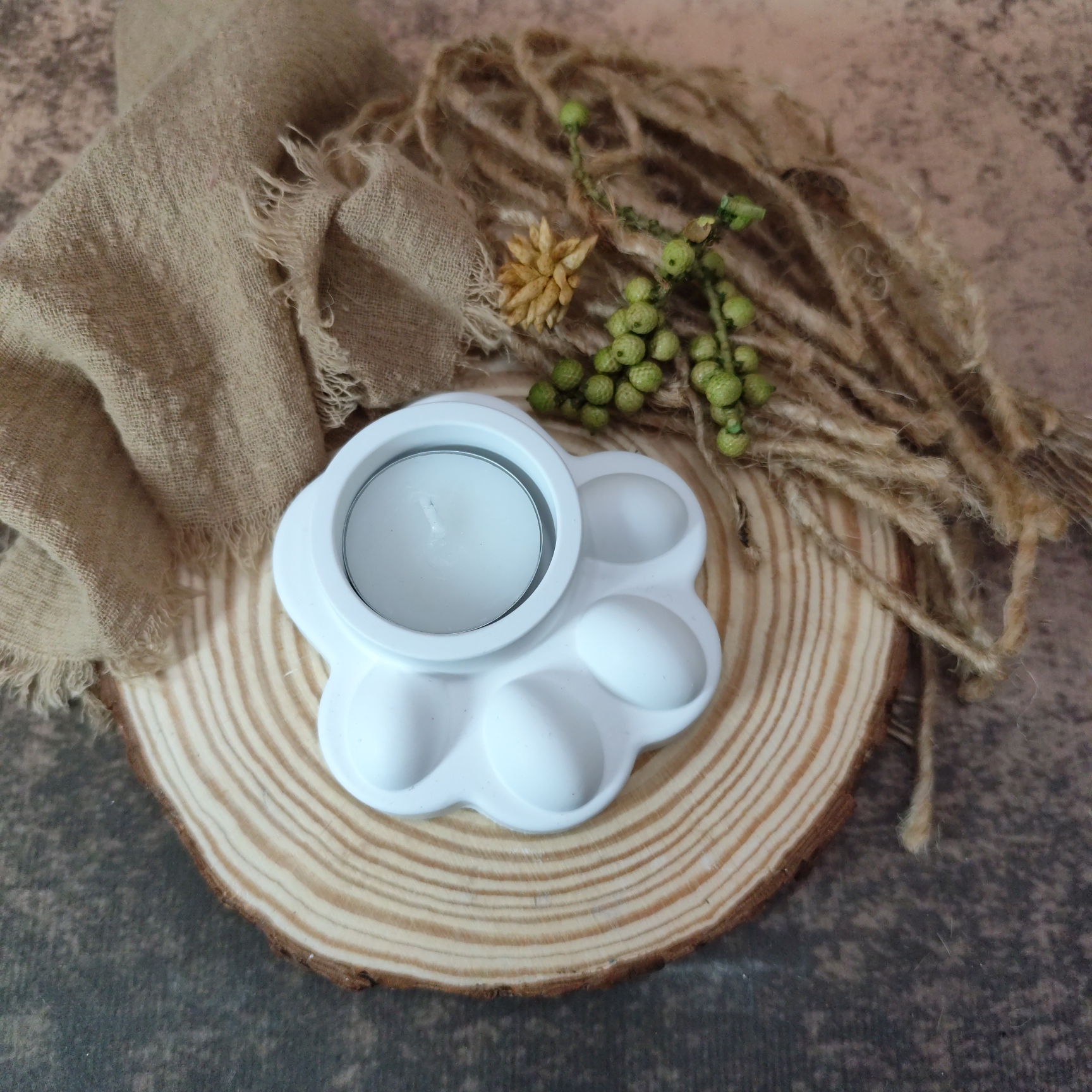 Dierenpootje theelicht