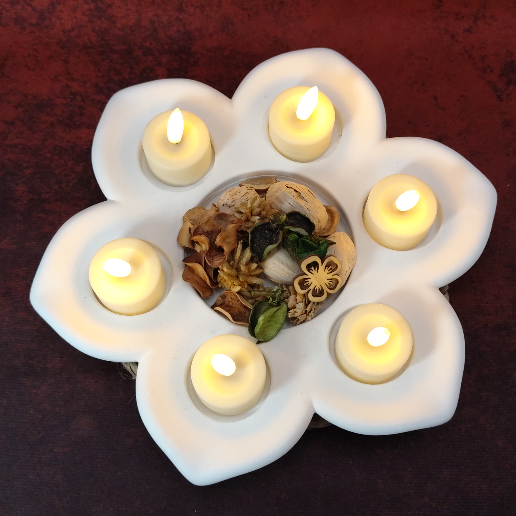 Schaal voor theelichten