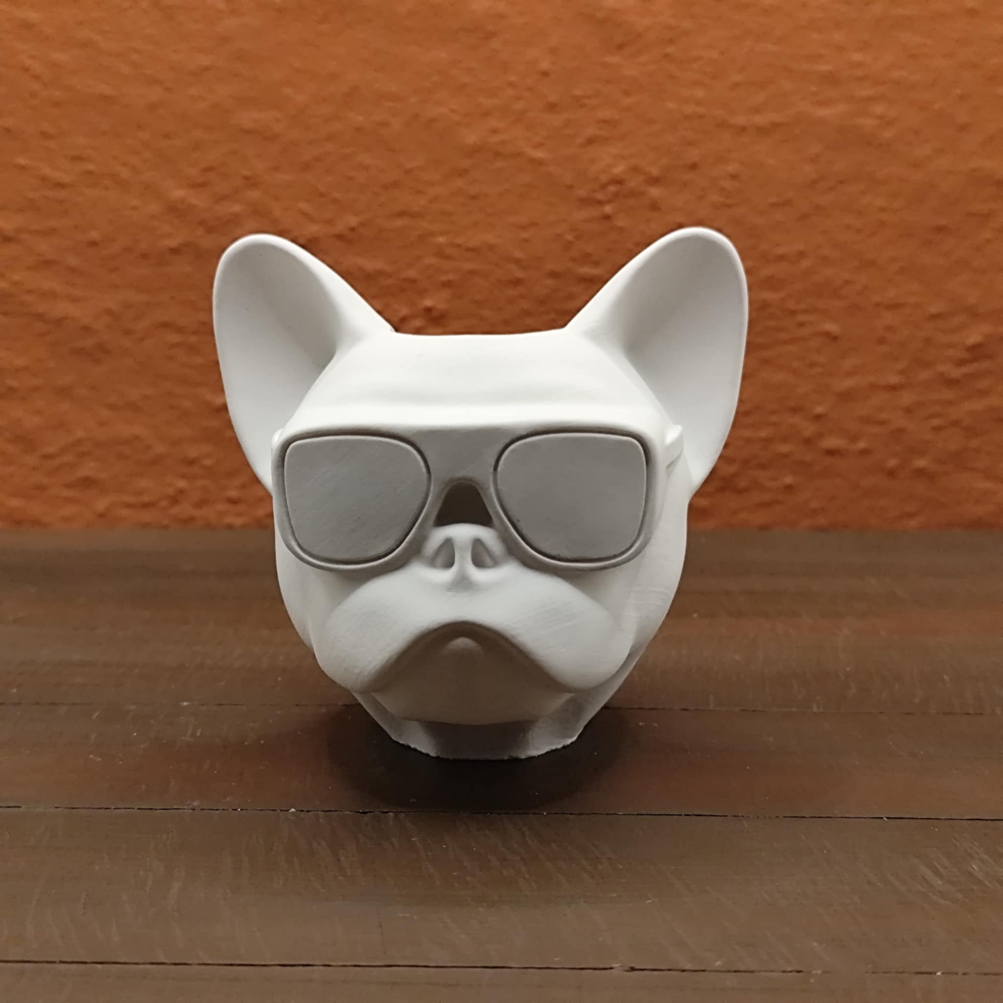 Buldog met bril (pot)