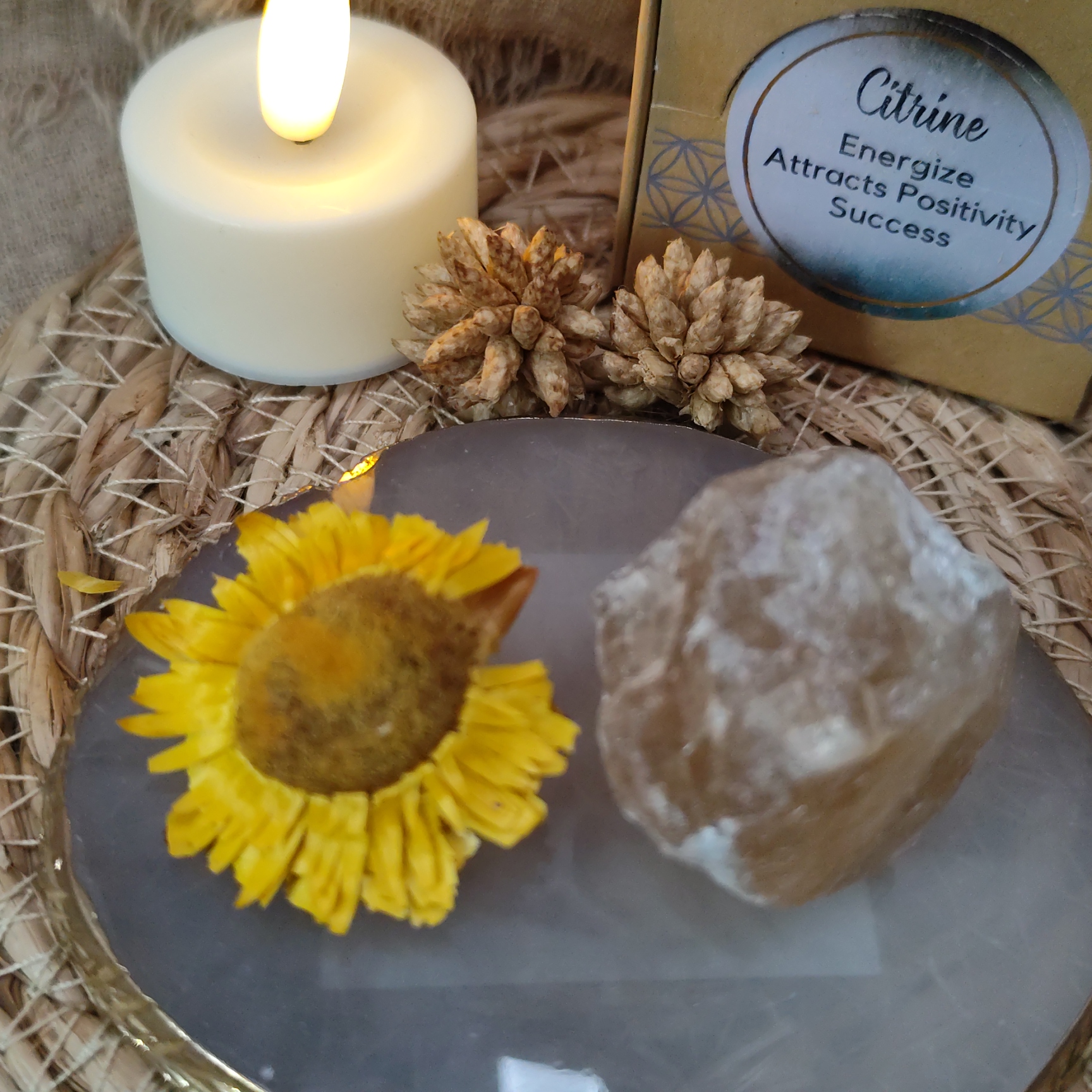 Citrien Ruwe edelsteen