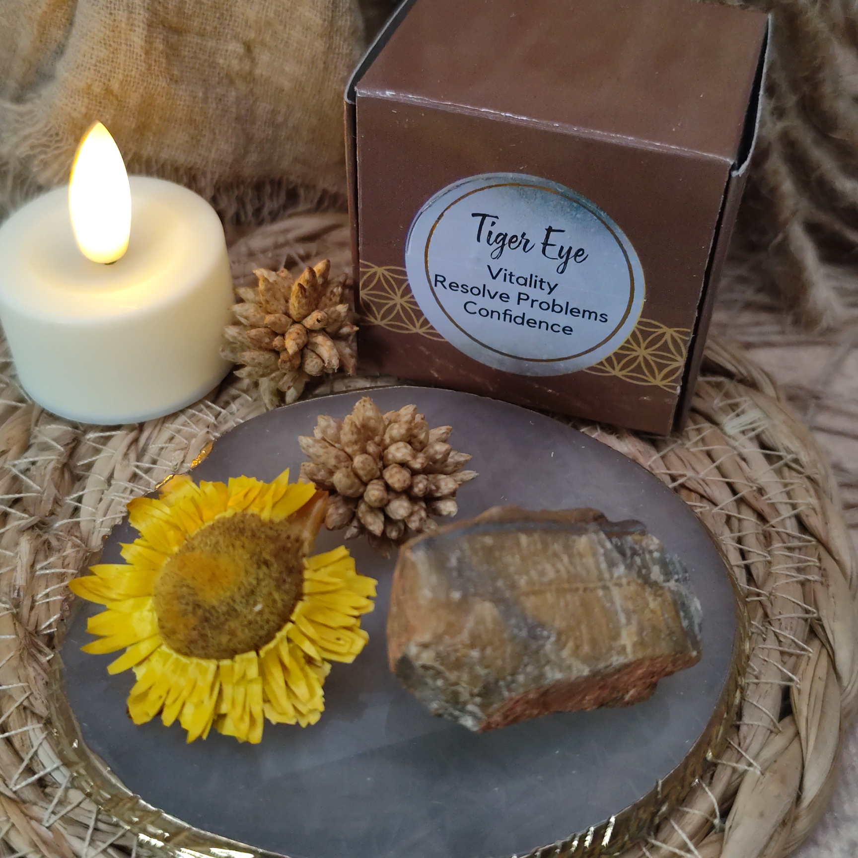 Tijgeroog Ruwe edelsteen