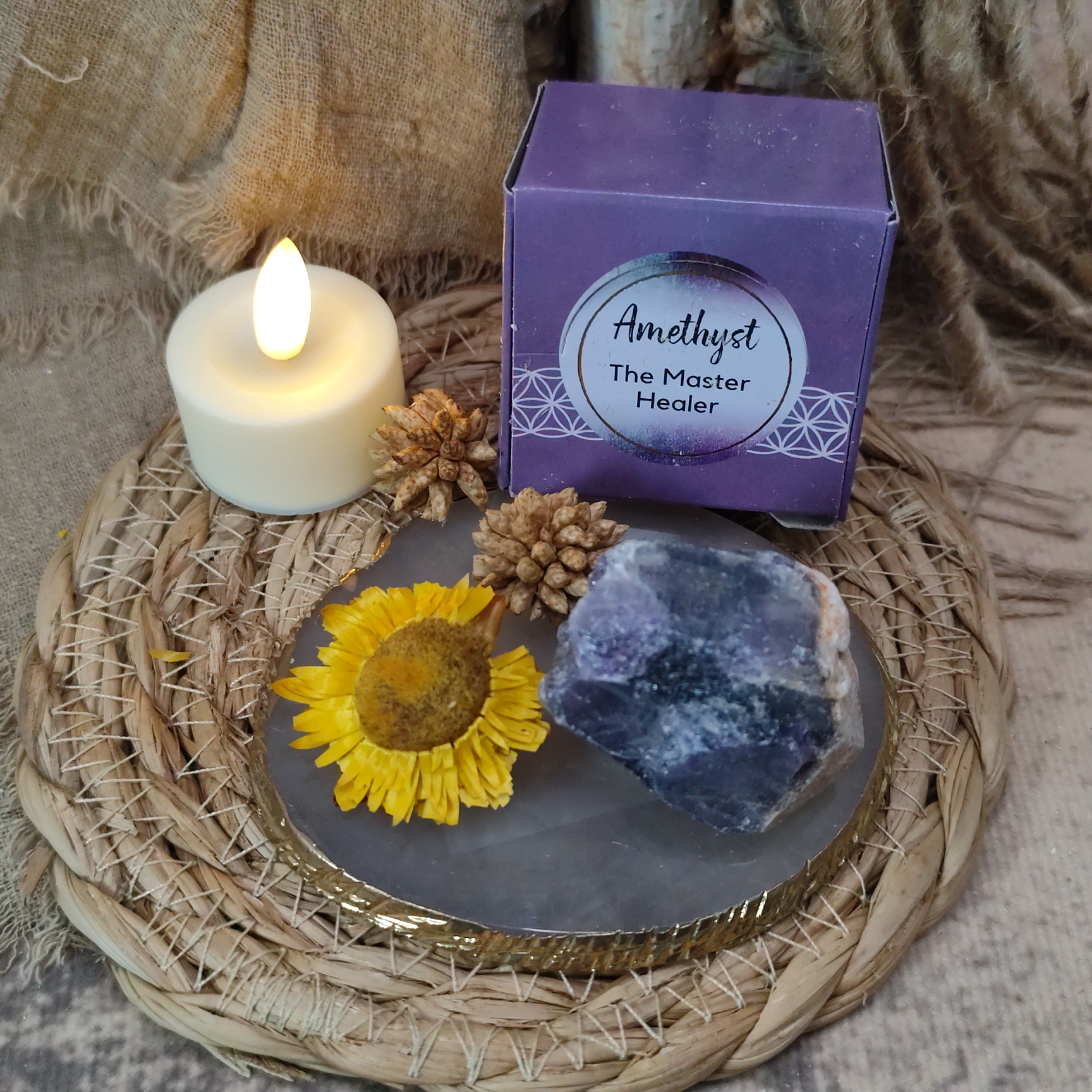 Amethist Ruwe edelsteen