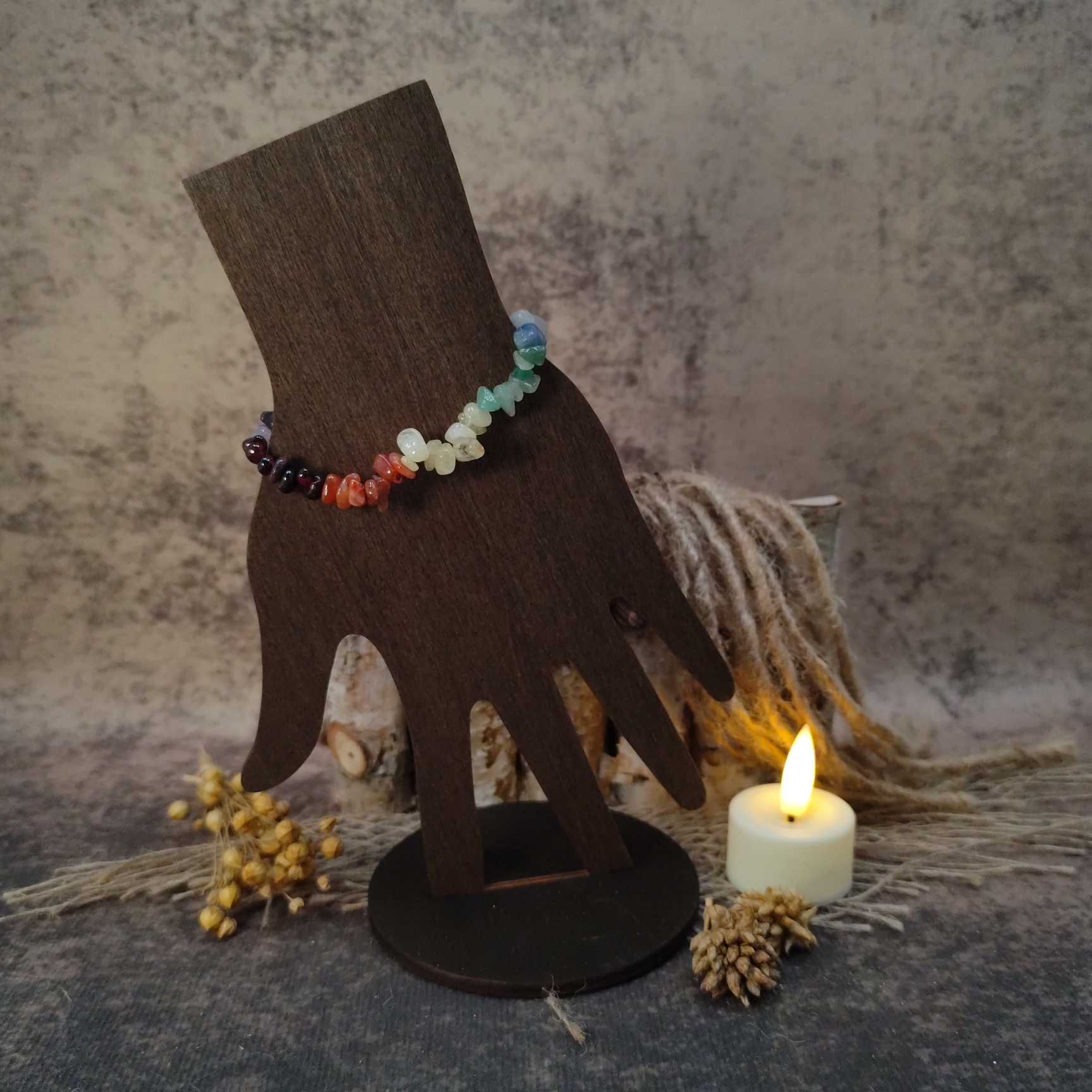 Armband Chakrastenen