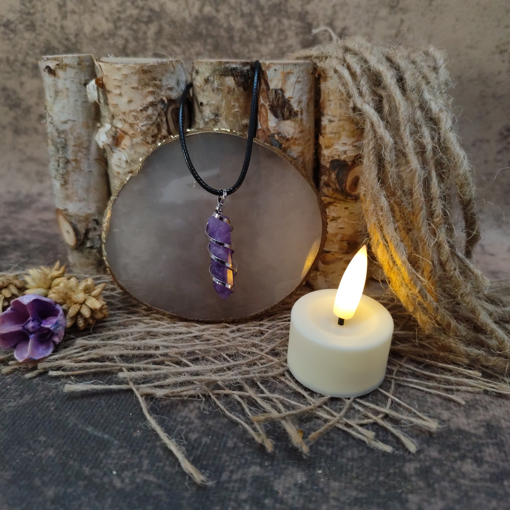 Amethistpunt hanger