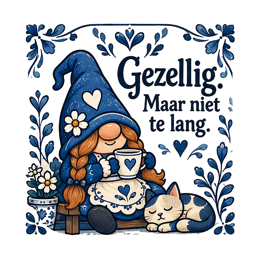Tegeltje – Gezellig. Maar niet te lang.