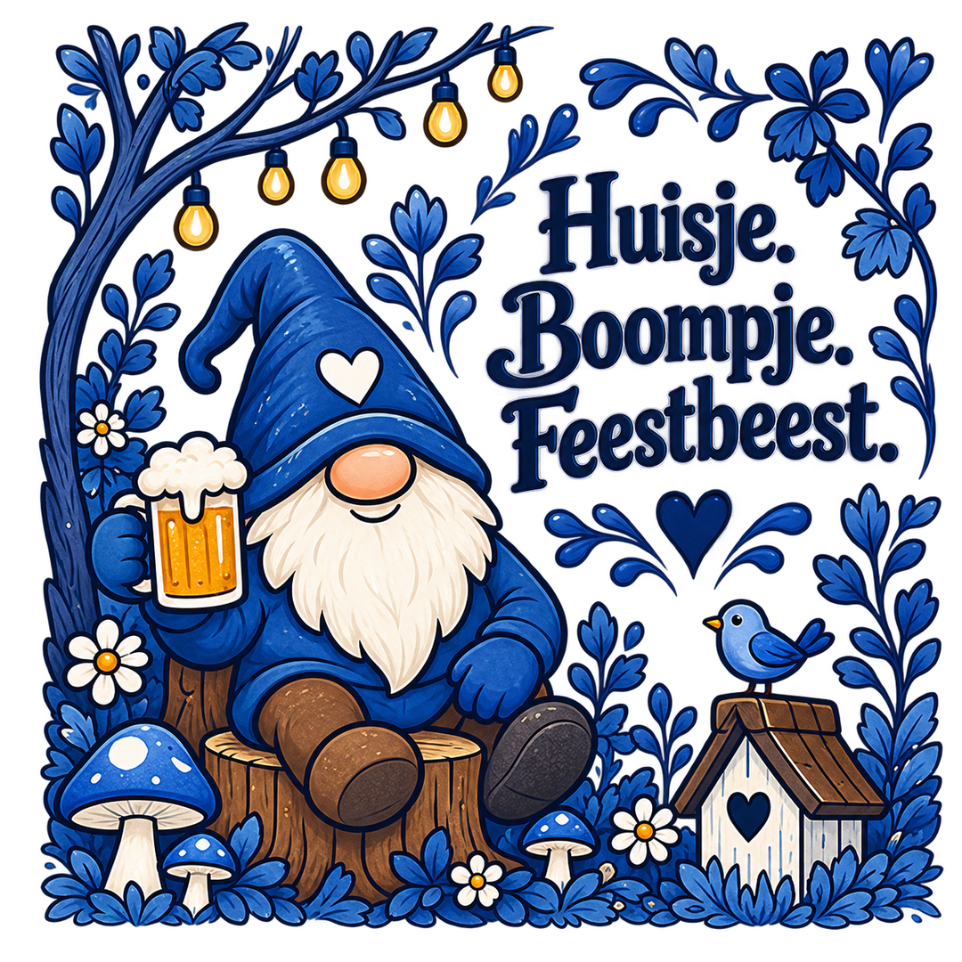 Tegeltje – Huisje. Boompje. Feestbeest.