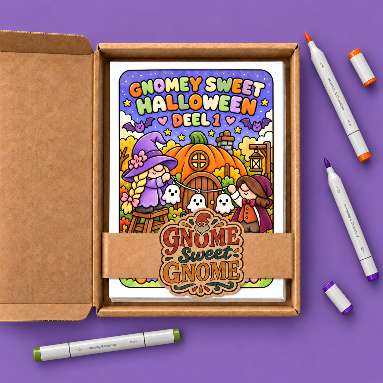 Gnomey coloring – Halloween – Deel 1