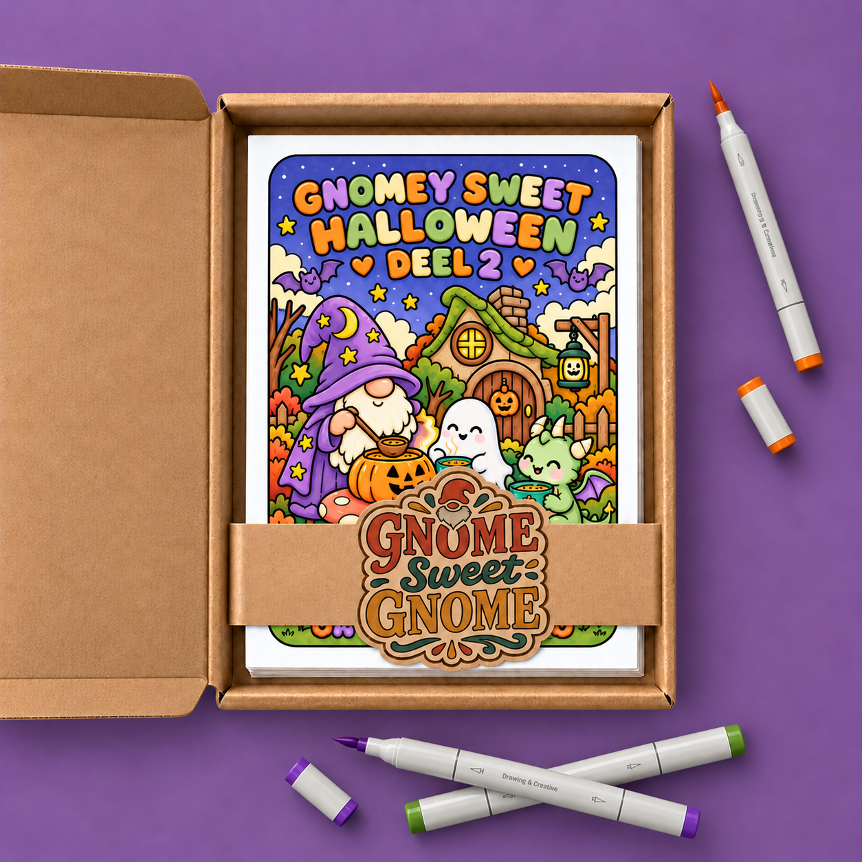 Gnomey coloring – Halloween – Deel 2