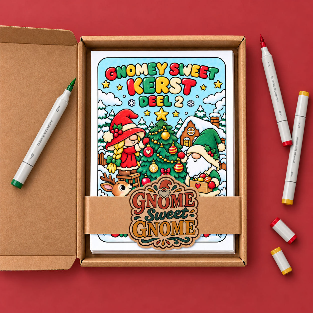 Gnomey coloring – Kerst – Deel 2
