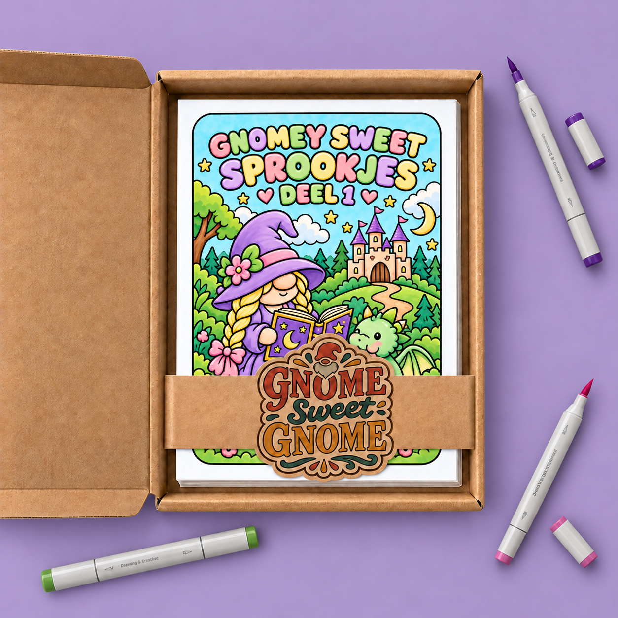 Gnomey coloring – Sprookjes – Deel 1