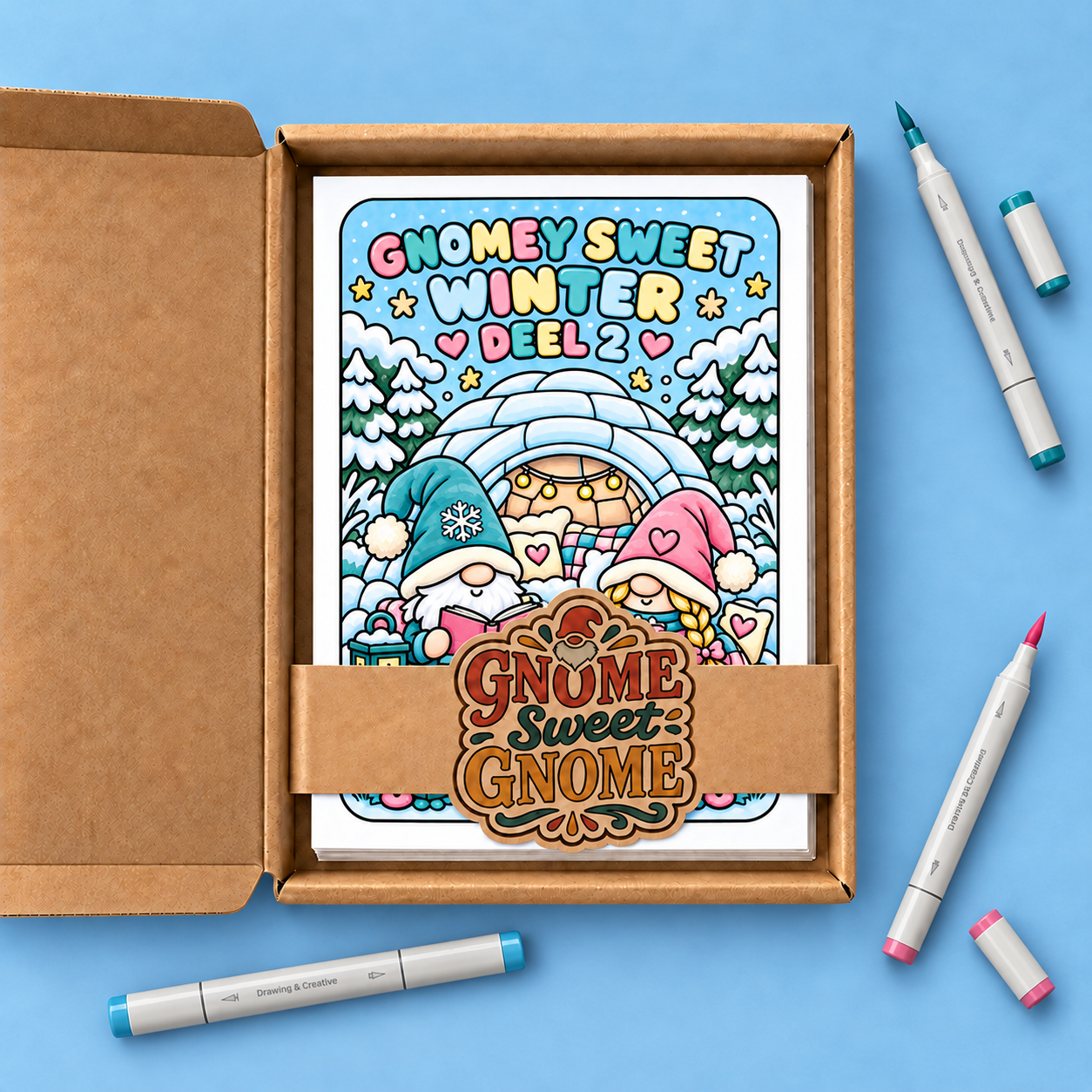 Gnomey coloring – Winter – Deel 2